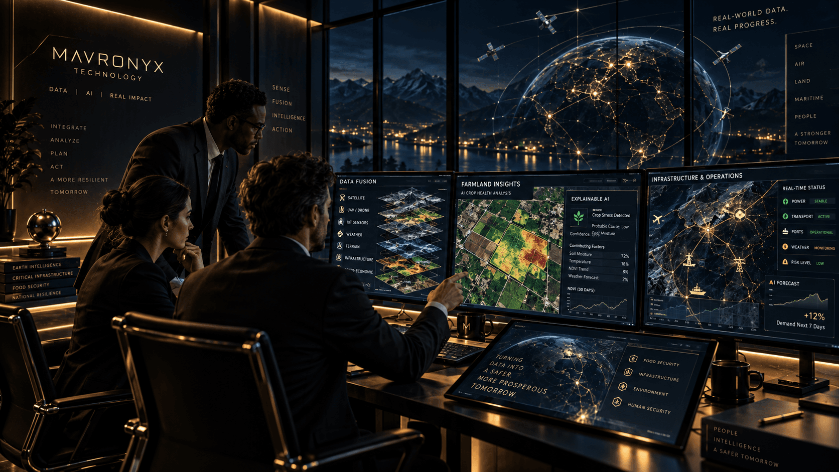 Data fusion and AI operations environment with multiple technical information streams